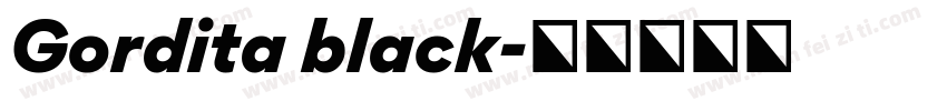 Gordita black字体转换